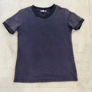 tea n rose Deep Navy Short-Sleeve Crew Tee